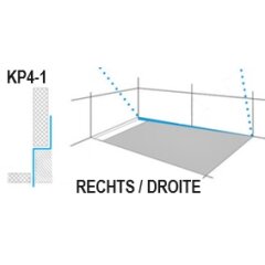 Edelstahl Gefällekeil V2A für 2% BODEN / WAND
