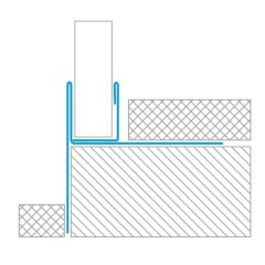 INOX profil de pente V2A pour 2% SOL / SOL avec PROFIL...