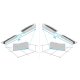 INOX profil de pente V2A pour 2% SOL / SOL avec PROFIL D´INSERTION POUR PAROI