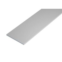 ALU Übergang eloxiert Silber matt FLACH zum Kleben