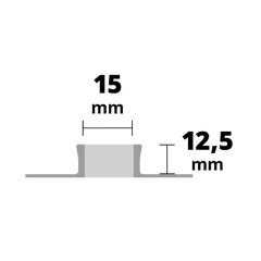Aluminium + bois massif wengé Joint de fractionnement