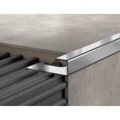 15 STÜCK Q Edelstahl V2A Naturglanz_10x2500mm