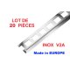 20 PIÈCES Profil L INOX V2A brillant naturel_10x2500mm