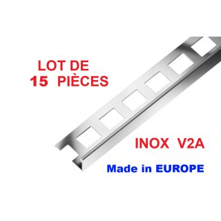 15 STÜCK L-Profil V2A Naturglanz_10x2500mm