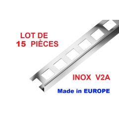 15 STÜCK L-Profil V2A Naturglanz_10x2500mm