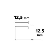 Q Edelstahl V2A naturglanz 12,5x3000 mm