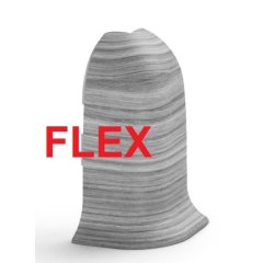 Außenecke FLEXIBEL  für Sockelleiste PVC NGF56  56x23x2500mm