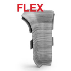 Innenecke FLEXIBEL  für Sockelleiste PVC NGF56  56x23x2500mm