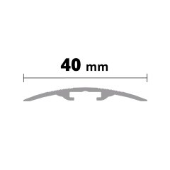 Seuil ALU anodisé mat fixation invisible 40x2700 mm